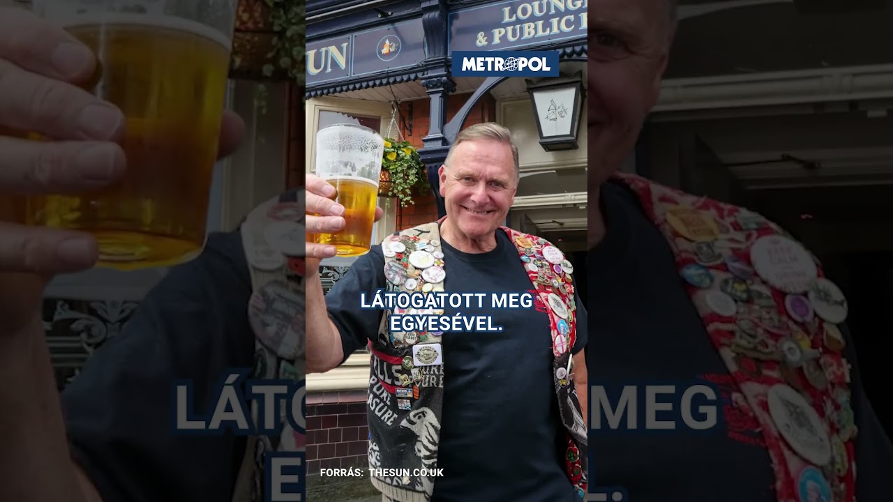 40 éve tart a kocsmatúrája egy brit férfinek 