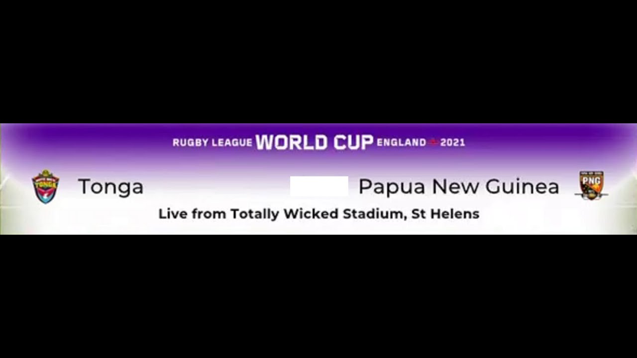RLWC 2021..Game 7..Pool D..Tonga v PNG