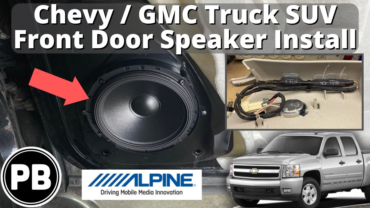 Установка динамика в переднюю дверь GMC / Chevrolet 2007–2014 | Sierra Silverado Avalanche Tahoe ...