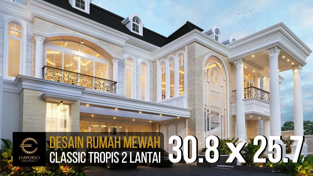 DESAIN RUMAH MEWAH - Rumah Klasik 2 Lantai Milik Ibu Lita