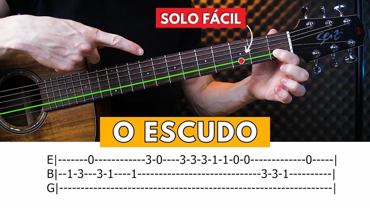 APRENDA SOLAR NO VIOLÃO - O ESCUDO VOZ DA VERDADE - Solo Completo - LEIQS