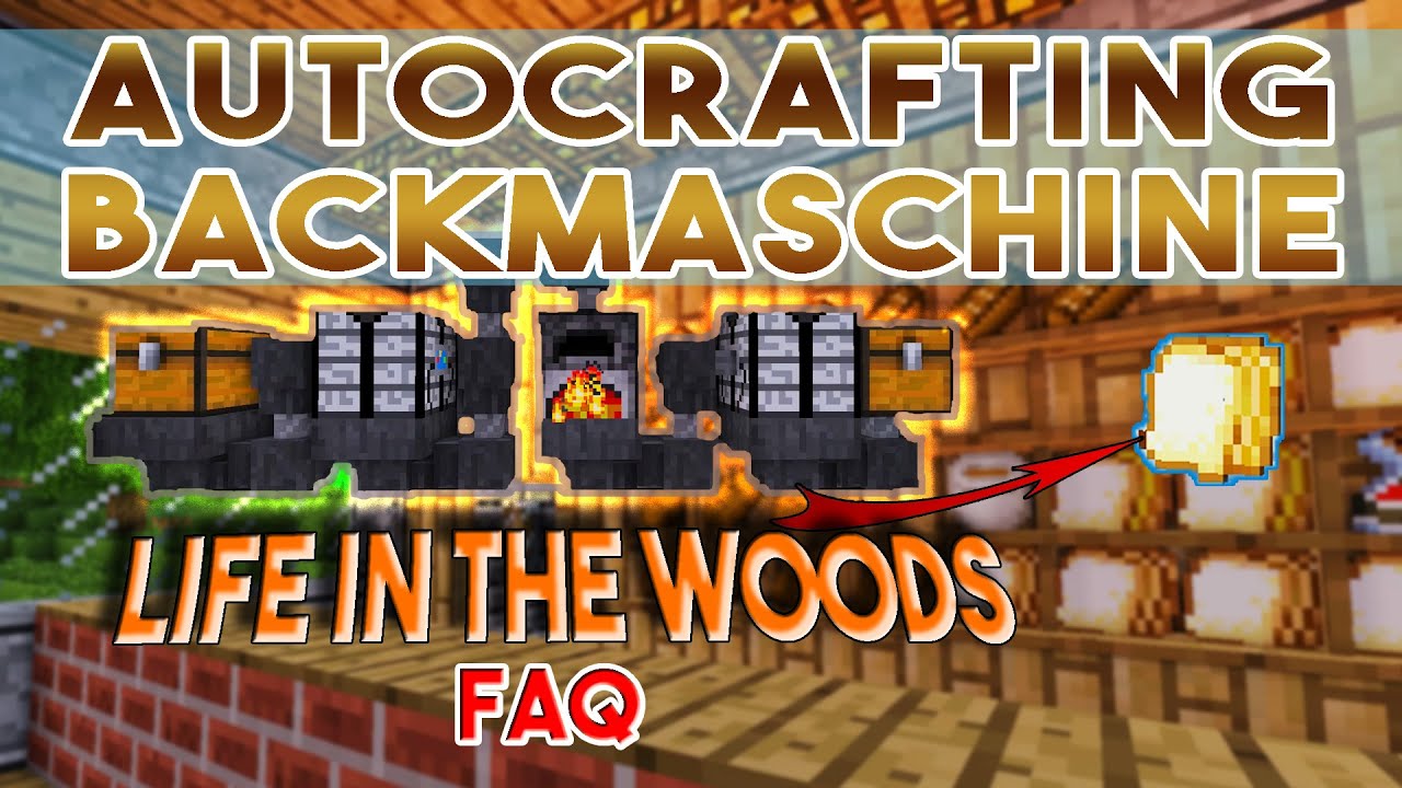 LIFE IN THE WOODS Auto Crafting Table, automatisiertes Backen - Minecraft Tutorial Tipps und Tricks