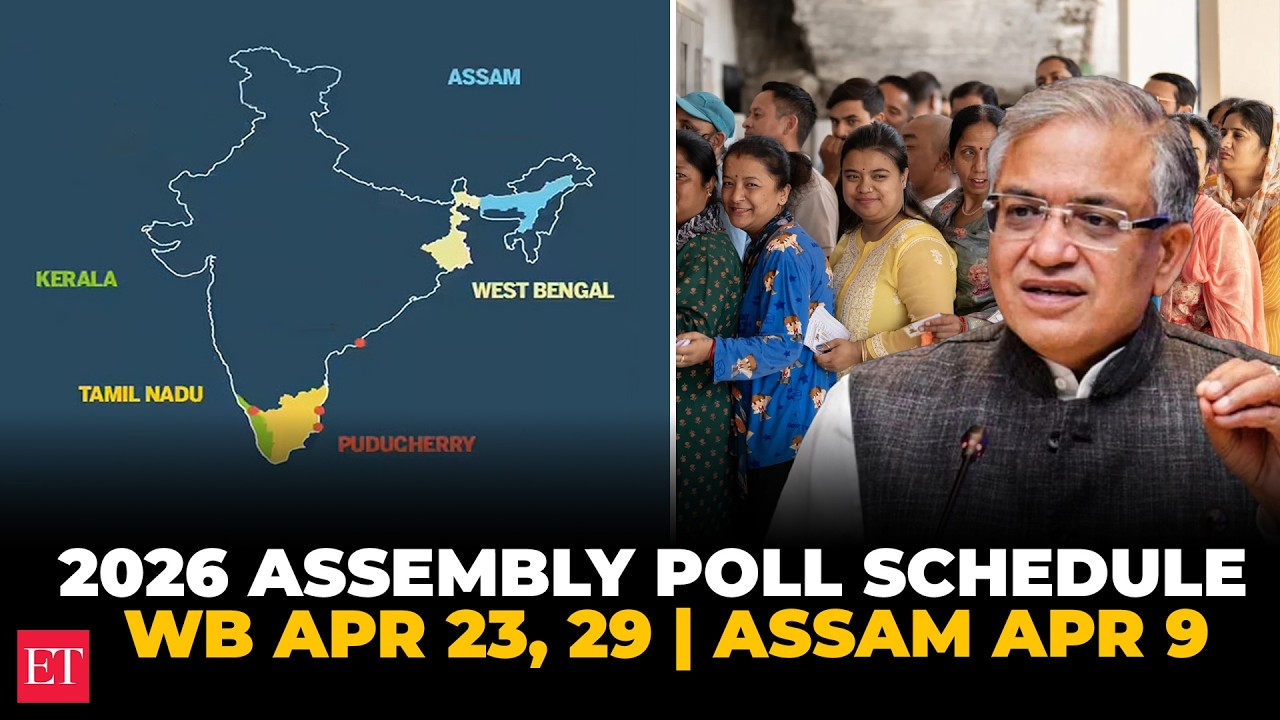 Assembly election dates announced: Bengal votes Apr 23, 29; Assam Apr 9; results May 4