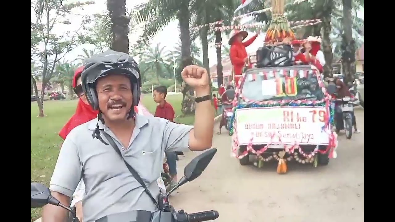 Karnaval HUT RI ke. 79 se Kecamatan Abung Semuli. .