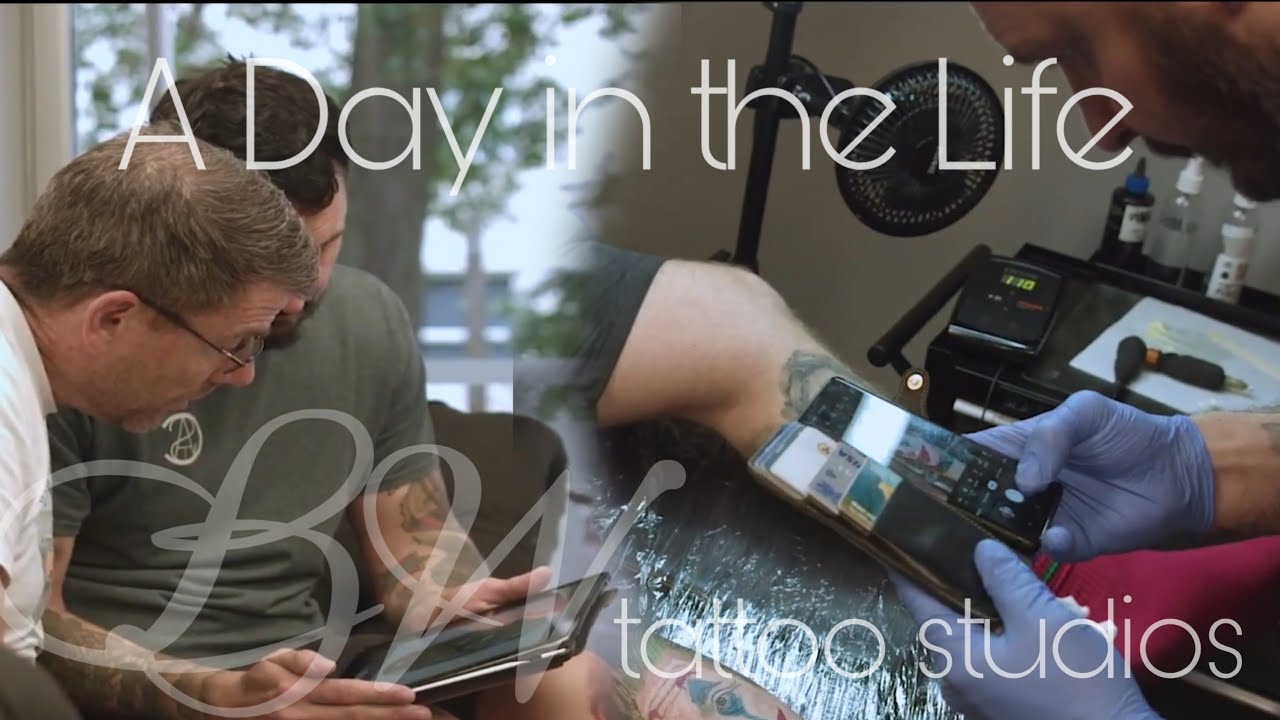 A Day in the life of a busy tattoo studio... BW tattoo studios.