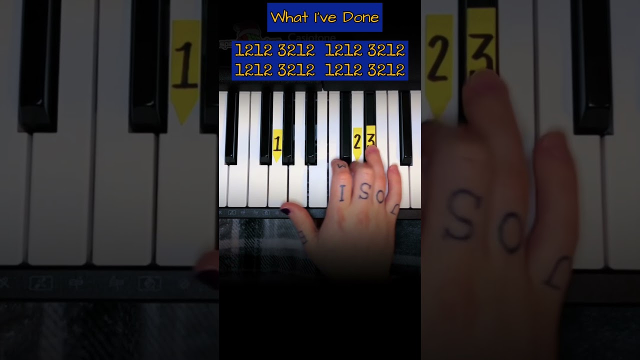 What I've Done by @LinkinPark #easy #piano #tutorial #linkinpark #whativedone #music #fyp