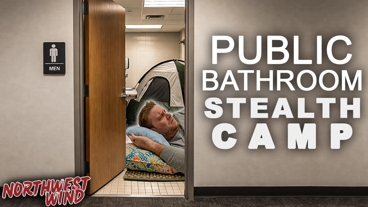 STEALTH CAMPING A PUBLIC BATHROOM