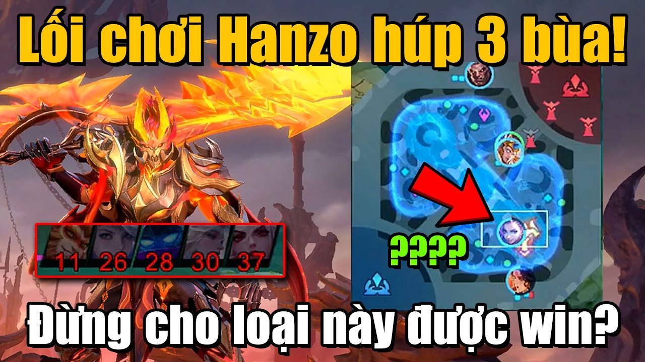 MLBB | LỐI CHƠI HANZO SOLO 3 BÙA CUỐI SS39! GẶP ĐỒNG ĐỘI NÀY THÌ KHÔNG ĐƯỢC CHO NÓ THẮNG? | Tốp Mỡ