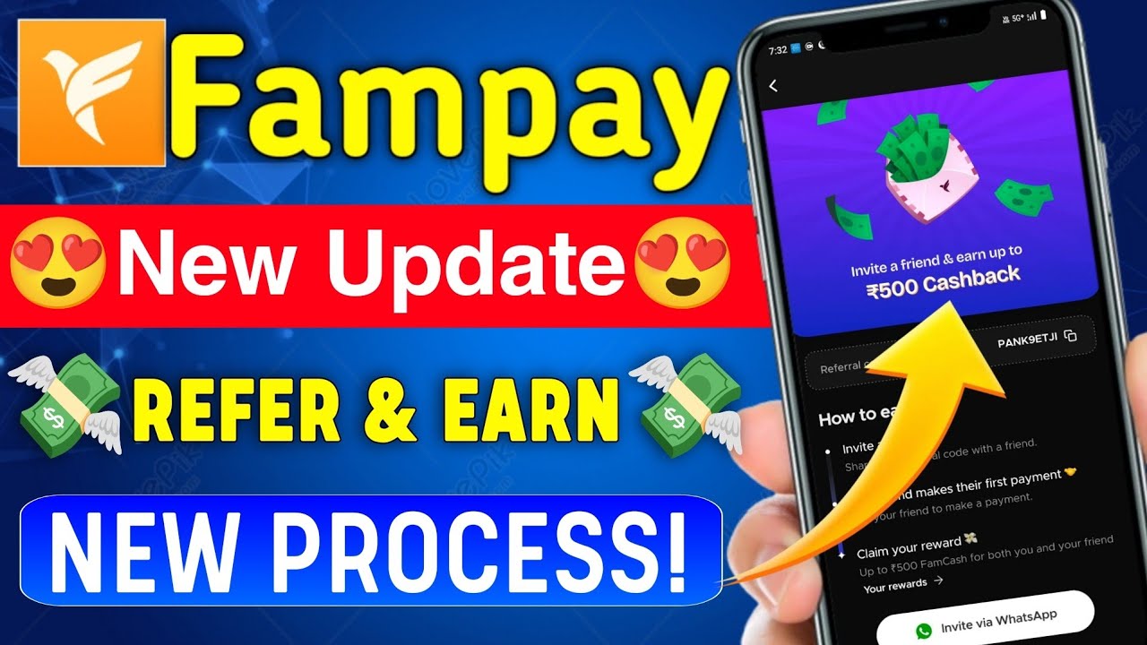 Fampay New Update🤑Fampay Refer & Earn Money💸100% Working Trick