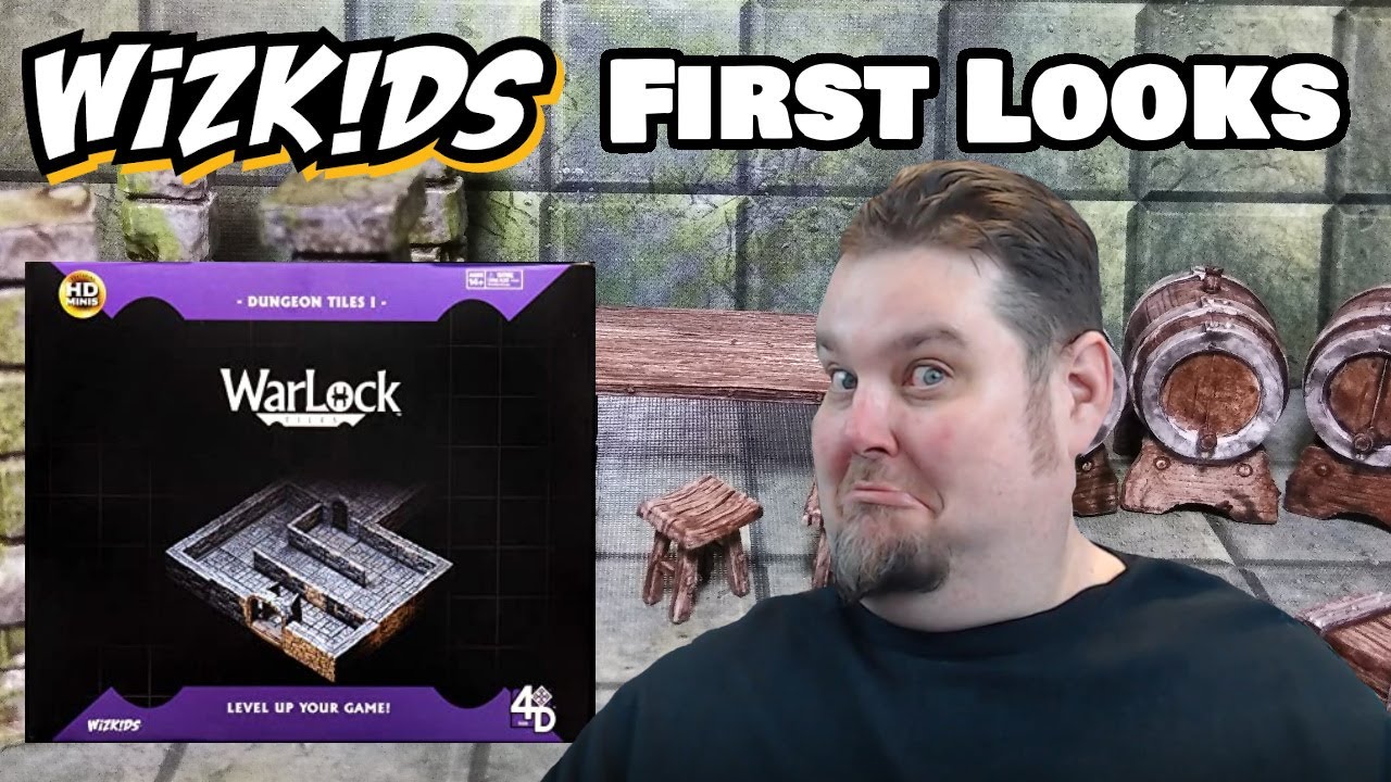 WizKids 4D Warlock Tiles First Looks --- Dungeon Tiles I