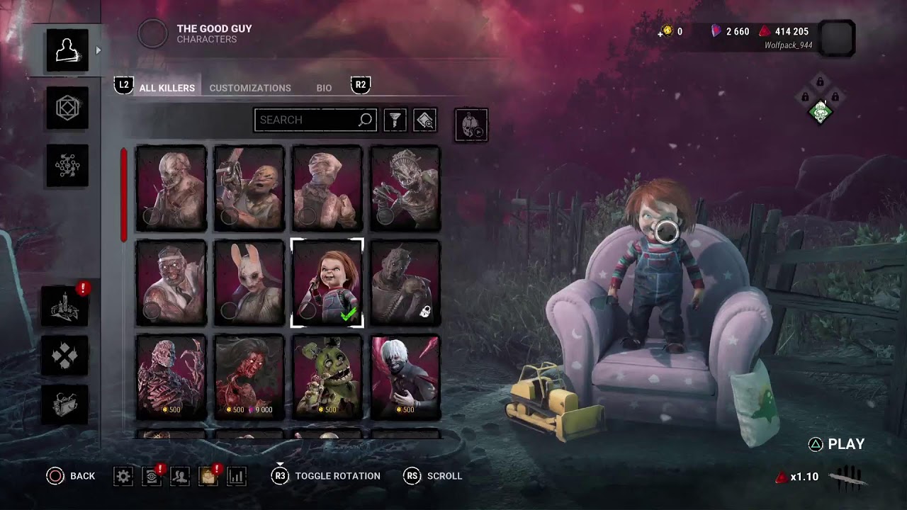Playing dead by daylight for the first time.