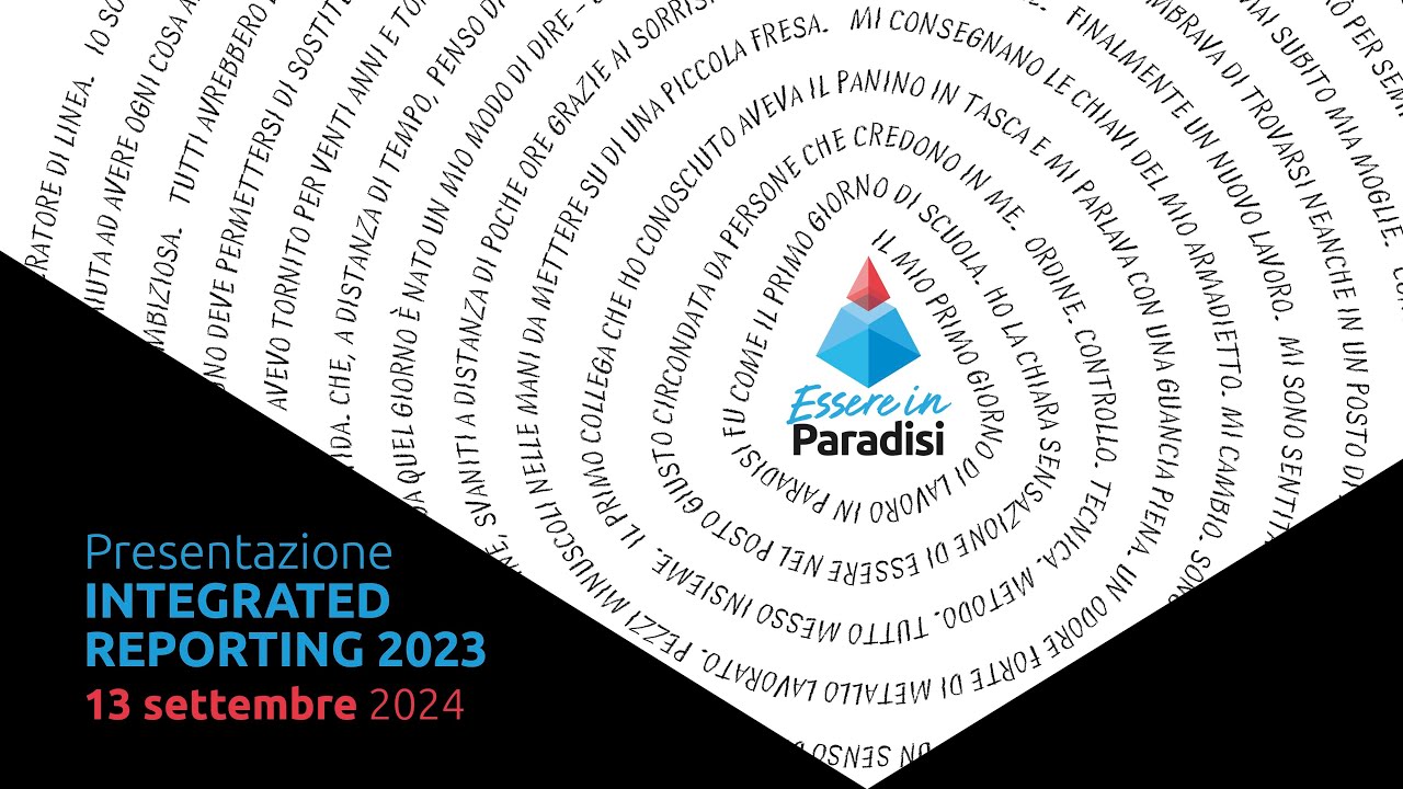 Paradisi Integrated Reporting 2023 "Essere in Paradisi"