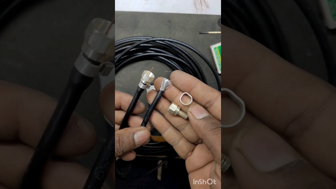 how to install dth cable connector | coaxial cable connectors | dth connector kaise lagaye