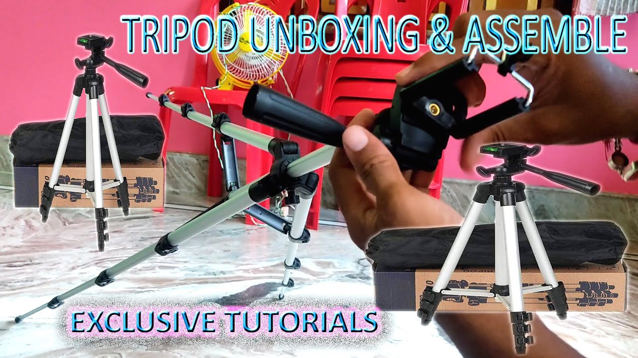 Tripod 3110 Smart Aluminium Adjustable Portable and Foldable Tripod | Unboxing | Assemble |