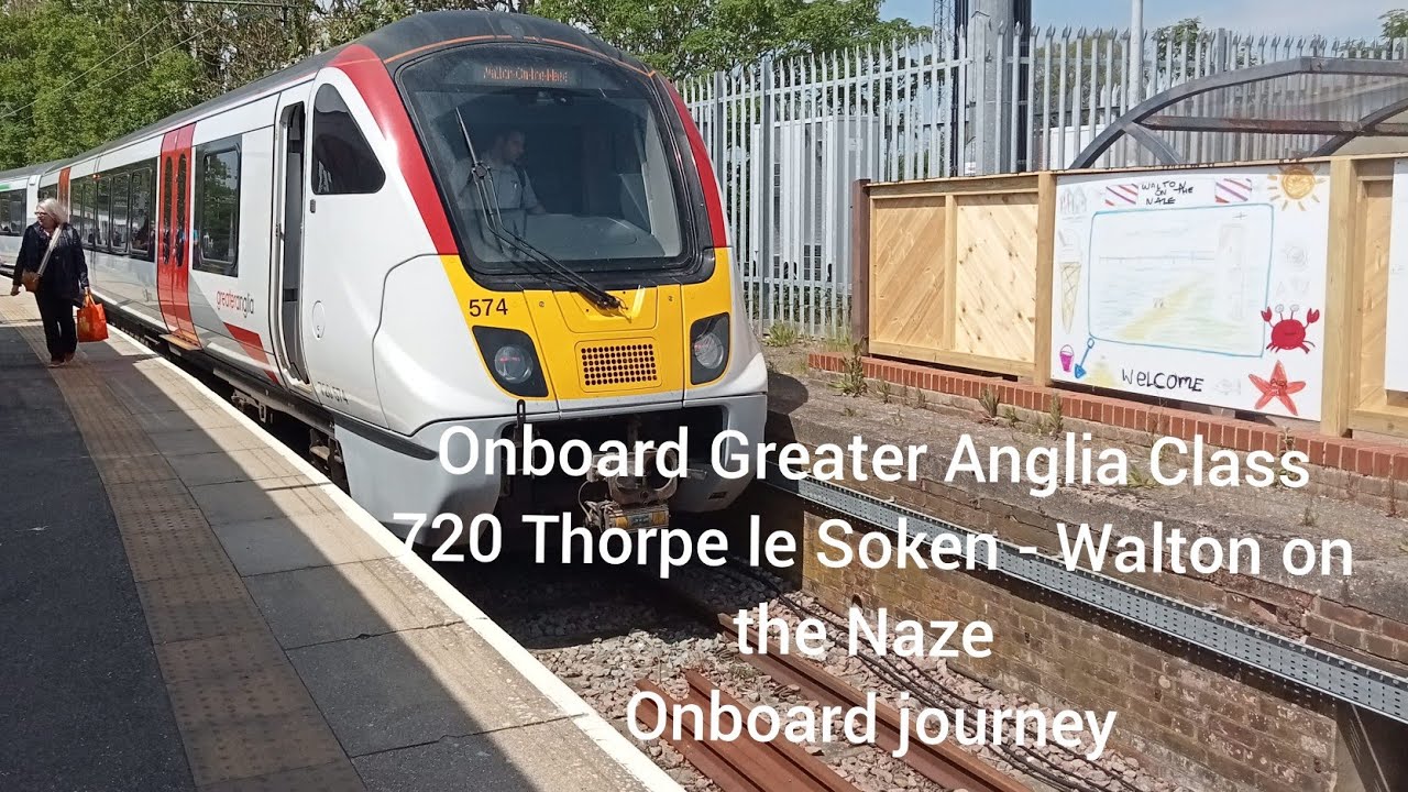 Onboard Greater Anglia Class 720 Thorpe le Soken - Walton on the Naze onboard journey.