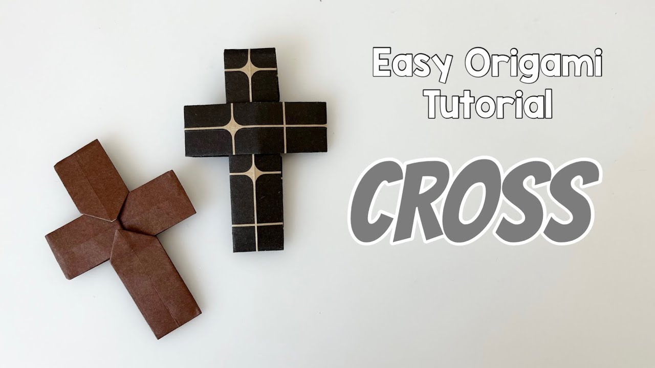 PAPER CROSS | How to Make Cross with Paper | Easy Origami Tutorial DIY Paper Craft for Beginners 折り紙