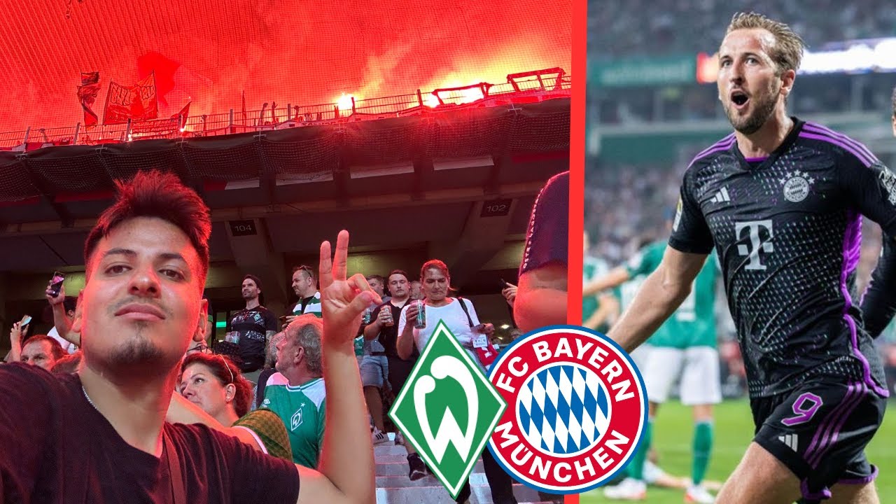 DAS ERSTE HARRY KANE TOR ⚽🔥, MEGA Stimmung und PYRO | FC Bayern München vs Werder Bremen | CedrikTV