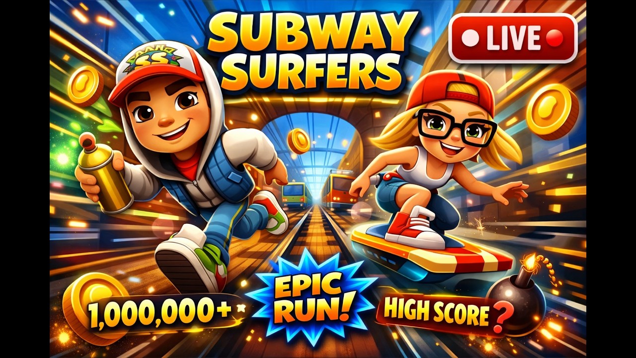 Subway surfers city Live Stream | Subway surfers city | New Subway Surfers City Live