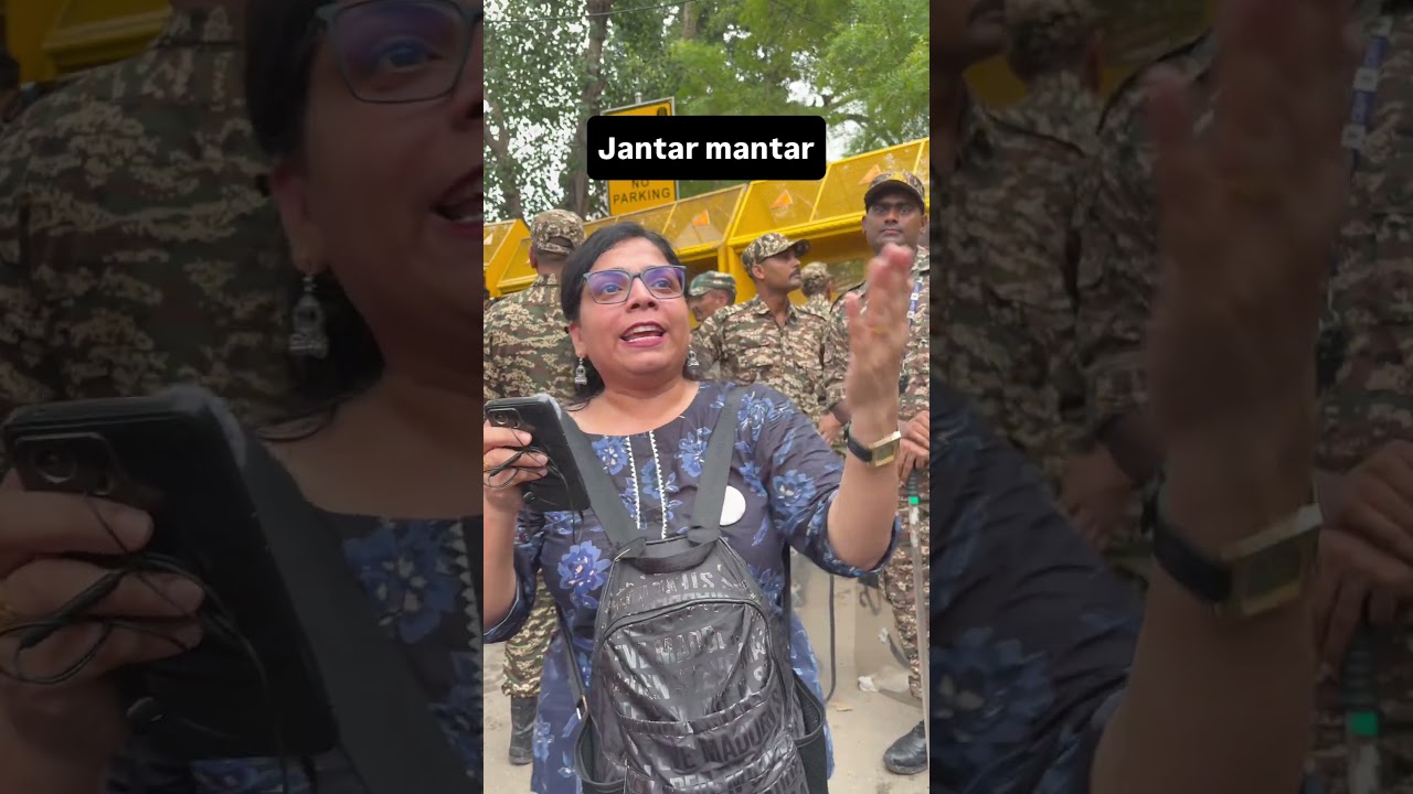 Interview on jantar mantar protes📍@princexplor#cjp #sonamwangchuk #protest #jantarmantar #interview