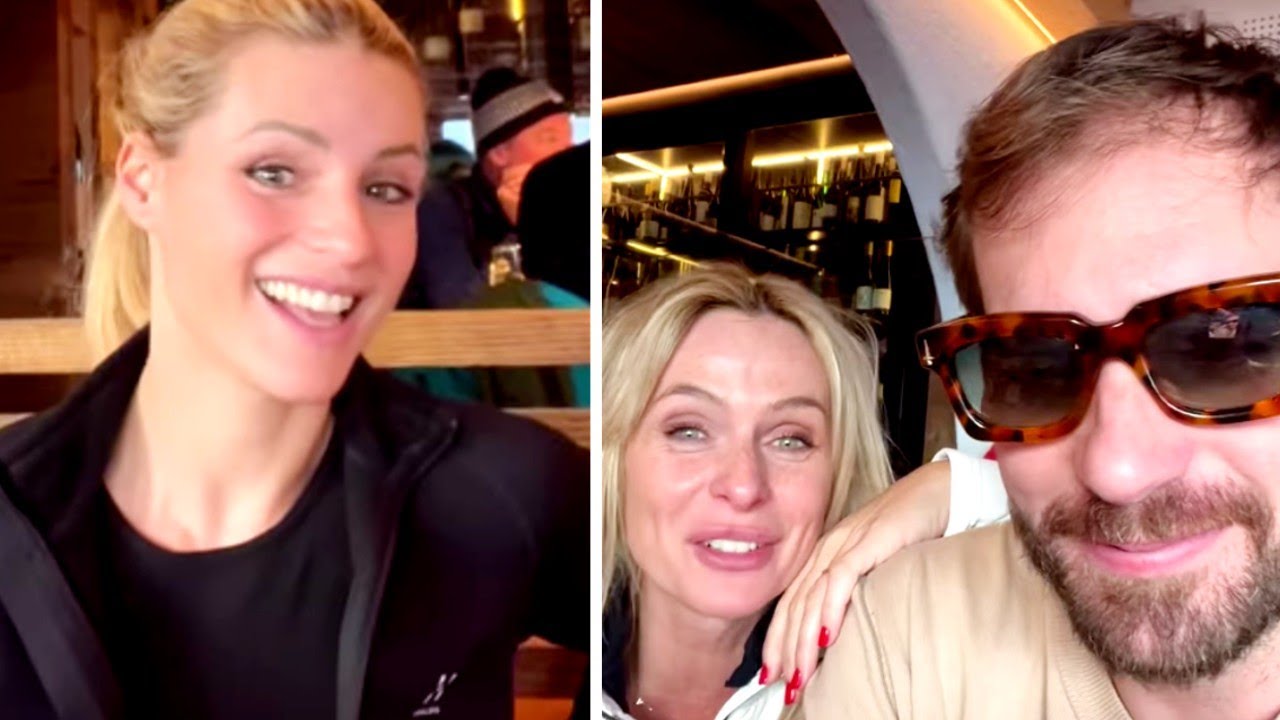 Hunziker e trussardi insieme da Ex in montagna con Serena Autieri