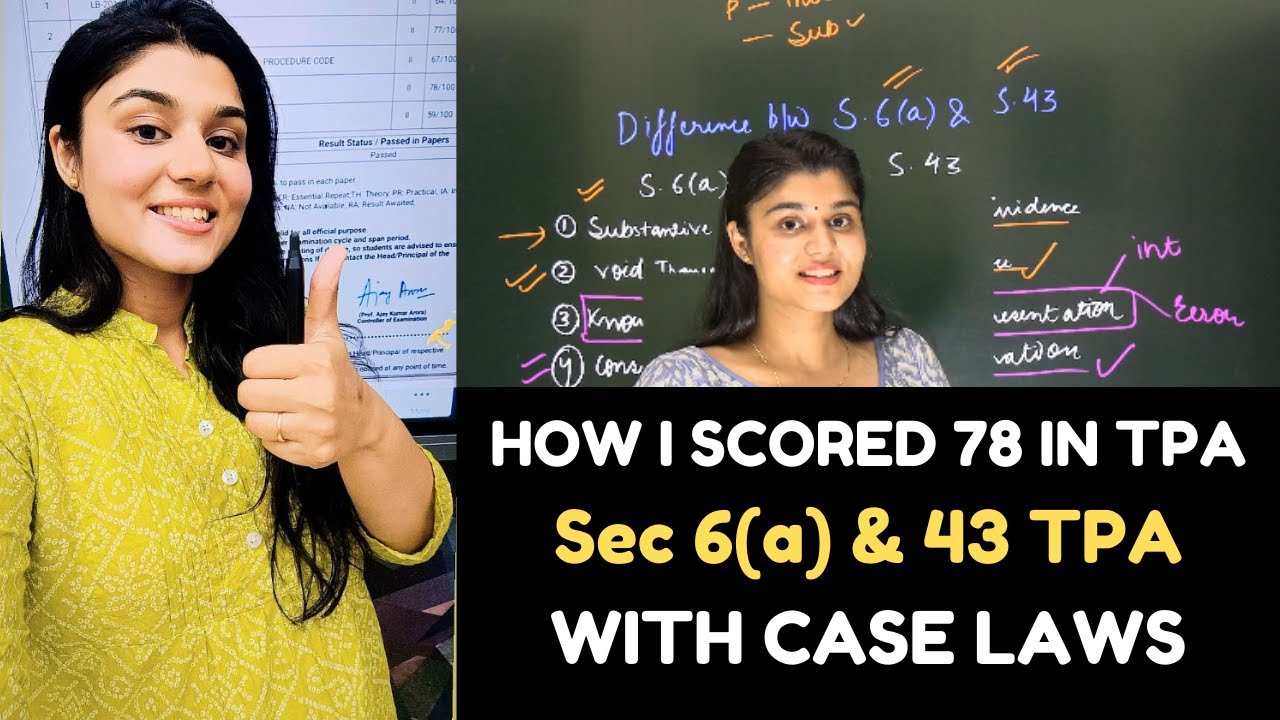 Section 6(a) & 43 Transfer of Property Act with Case Laws | Spes Successionis| Grant by Estoppel TPA