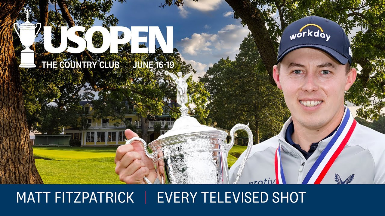 Matt Fitzpatrick's 2022 U.S. Open Victory at The Country Club in Brookline | Every Televised Shot