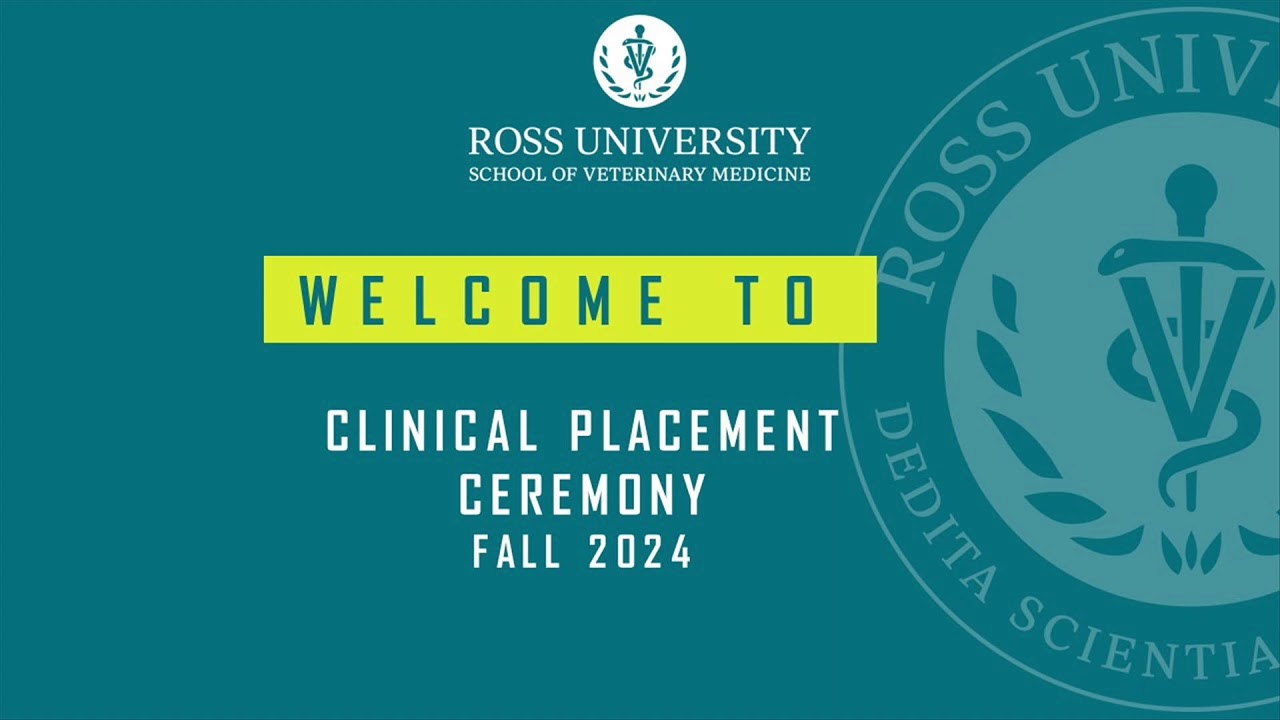 RUSVM Fall 2024 Clinical Placement Ceremony