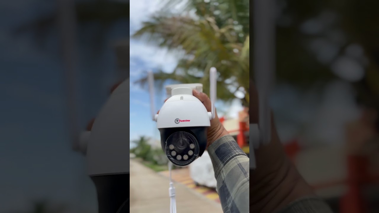 Trueview pan-tilt security WiFi 4g camera installation by cctvengineer at Ahmednagar city prof