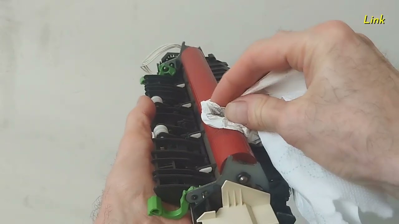 The best way to clean a dirty Laser Printer Fuser Roller.