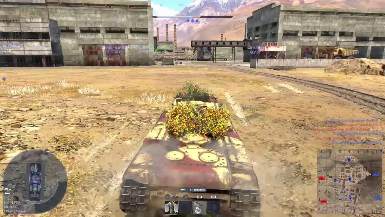 Стрим War Thunder СССР танки самолёты б.р 4.0 на геймпаде PS 4