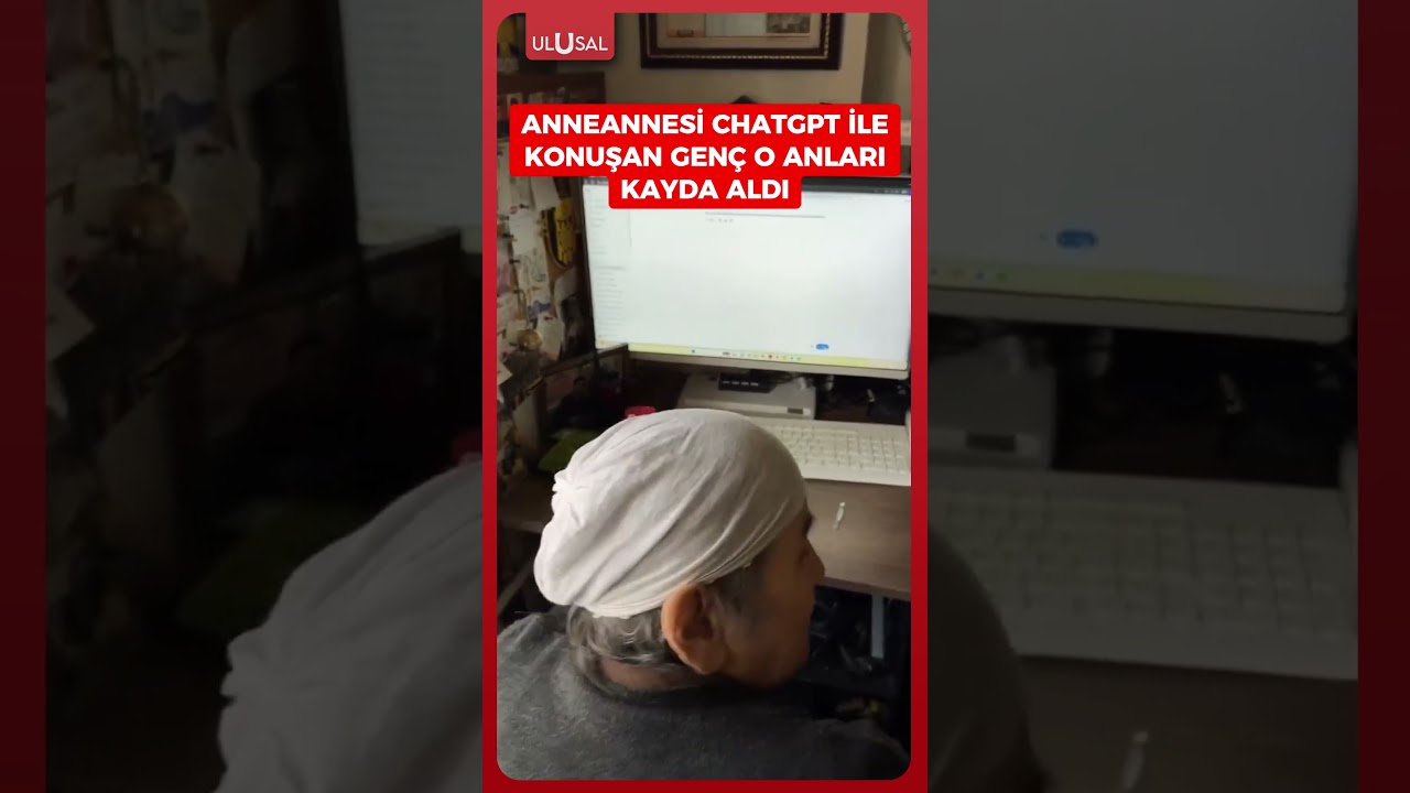 Anneannesi yapay zeka ile sohbet eden gen&ccedil; o anları kayda aldı #shorts #keşfet #yapayzeka #chatgpt