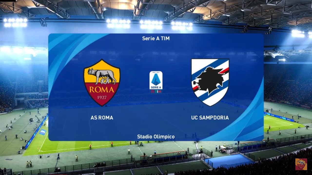 PES 2021 Roma - Sampdoria Serie A TIM Pronostico Gameplay ITA