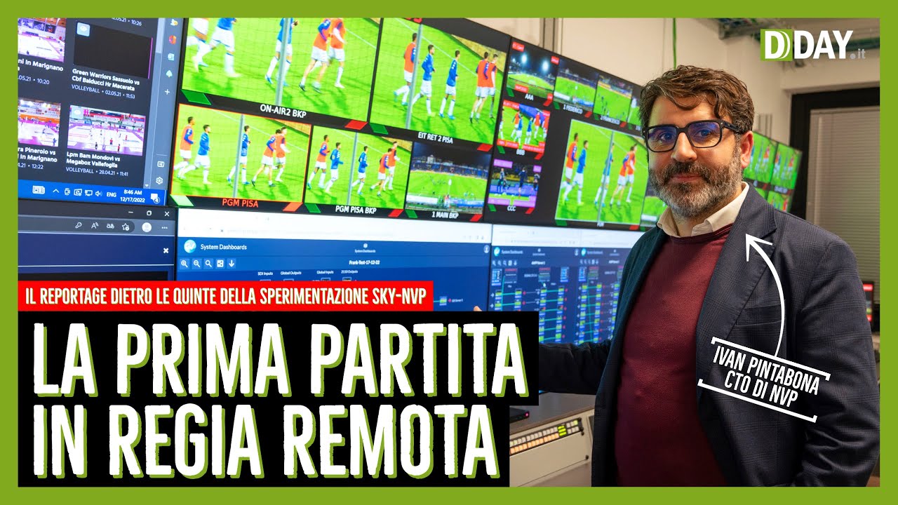La partita è a Pisa, la regia a Milano: dietro le quinte della la prima regia remota in Italia