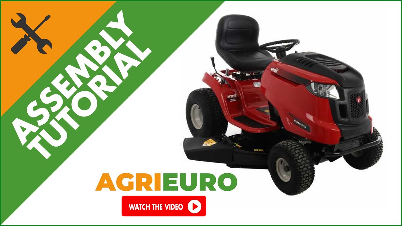 MTD OPTIMA LG 200 H ride on mower - Hydrostatic transmission and side discharge - Assembly tutorial