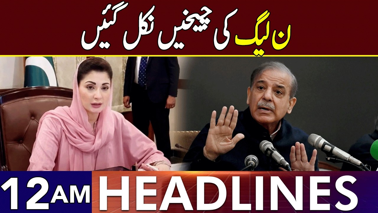 PML-N Starts Crying | Headlines 12 AM | 25 Feb 2025 | Lahore Rang | J201P