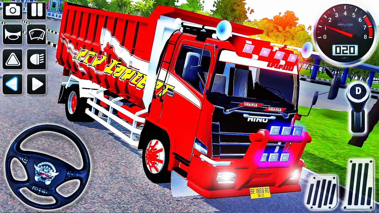 Construction Dump Truck Hino 500NG Driving - Bus Simulator Indonesia # 30 - Android GamePlay