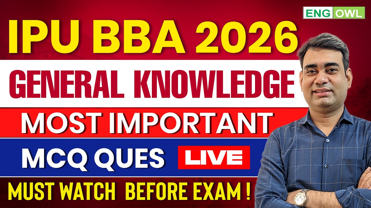 IPU CET BBA 2026 | Important GK & Current Affairs | Companies, Ceo's