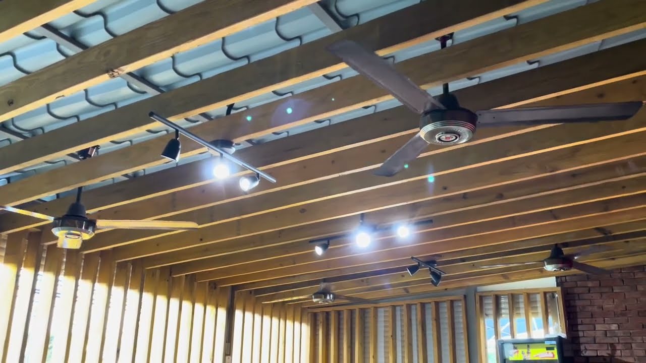 KDK Industrial Ceiling Fans 56” Model B56YK At Yordys Food Truck Dining Area