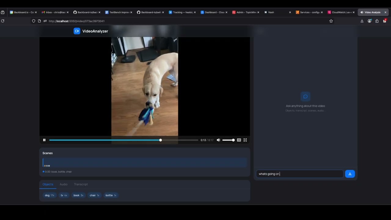 VideoAnalyzer &mdash; a pipeline that turns raw video into structured AI-ready context