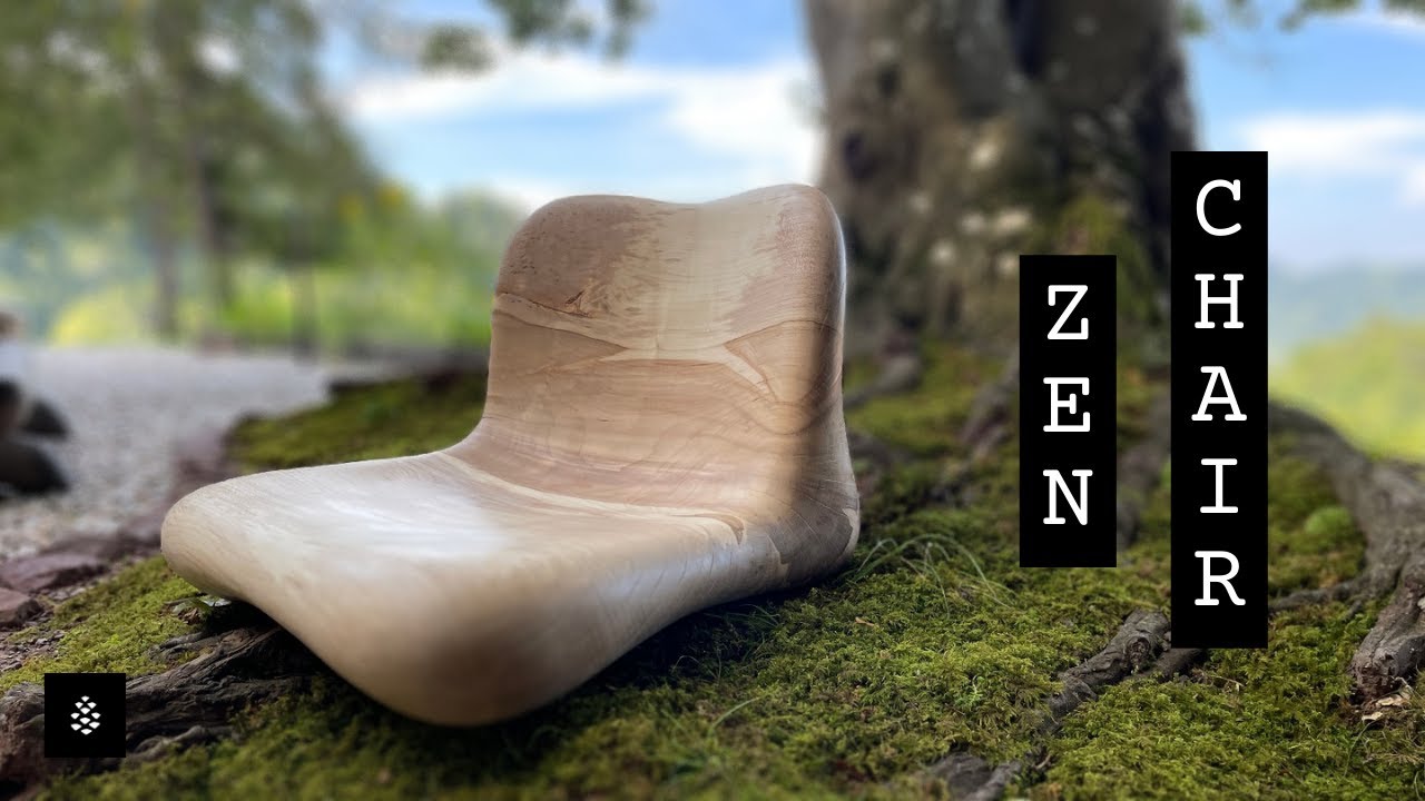 I made meditation chair from one piece maple log using MANPA tools (za-chair)