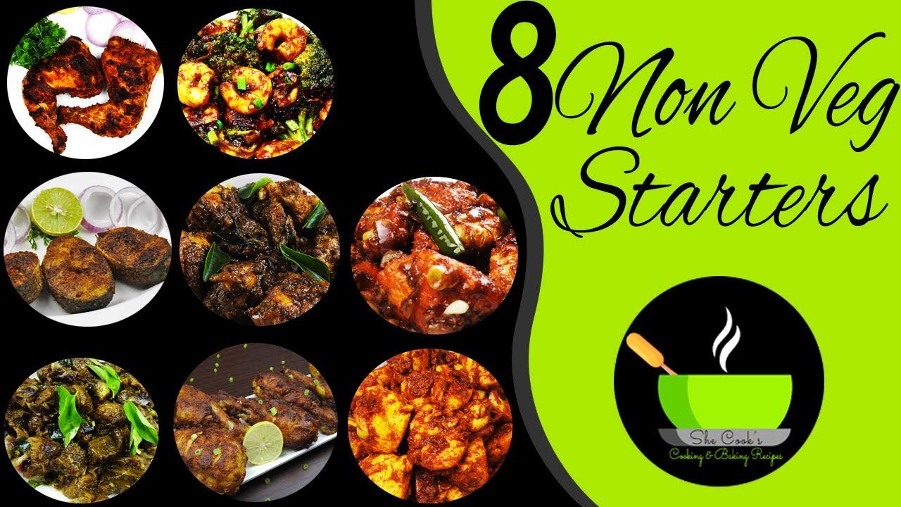 8 Non-Veg Party Appetizers | Non-Veg Dinner Party Starters Recipes | Indian Non-Veg Starters