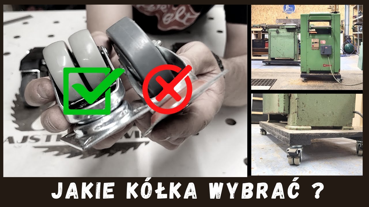 Jakie k&oacute;łka wybrać pod stoły i maszyny w naszych warsztatach - Robię PODESTY POD MASZYNY z odpad&oacute;w