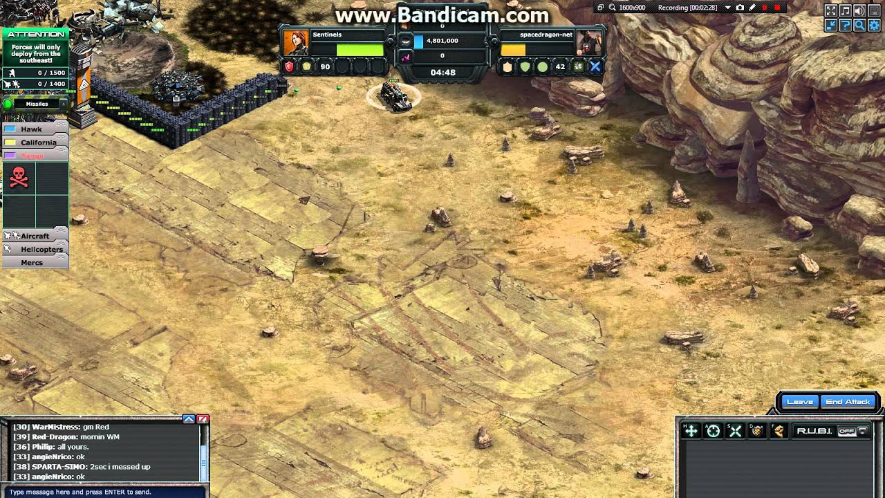 War Commander Sentinels 90 base one attack