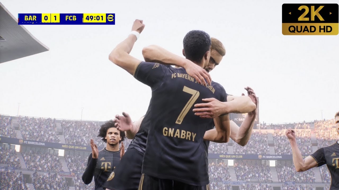 eFootball 2022(Pes 2022) Gameplay - Barcelona Vs Bayern Munich Full Match [PC 2K 60 FPS]