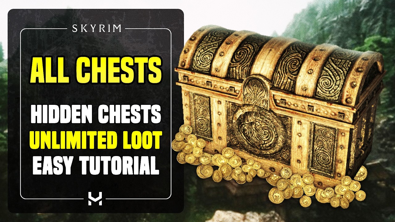 Every SECRET/HIDDEN Chest in Skyrim (UNLIMITED Gold & Items)