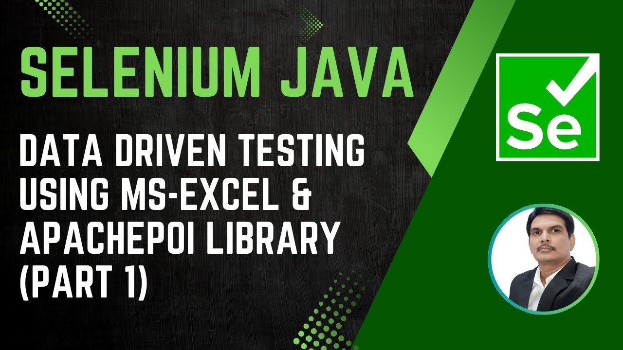 Session 40 - Selenium with Java | Data Driven Testing | Working with MS-Excel