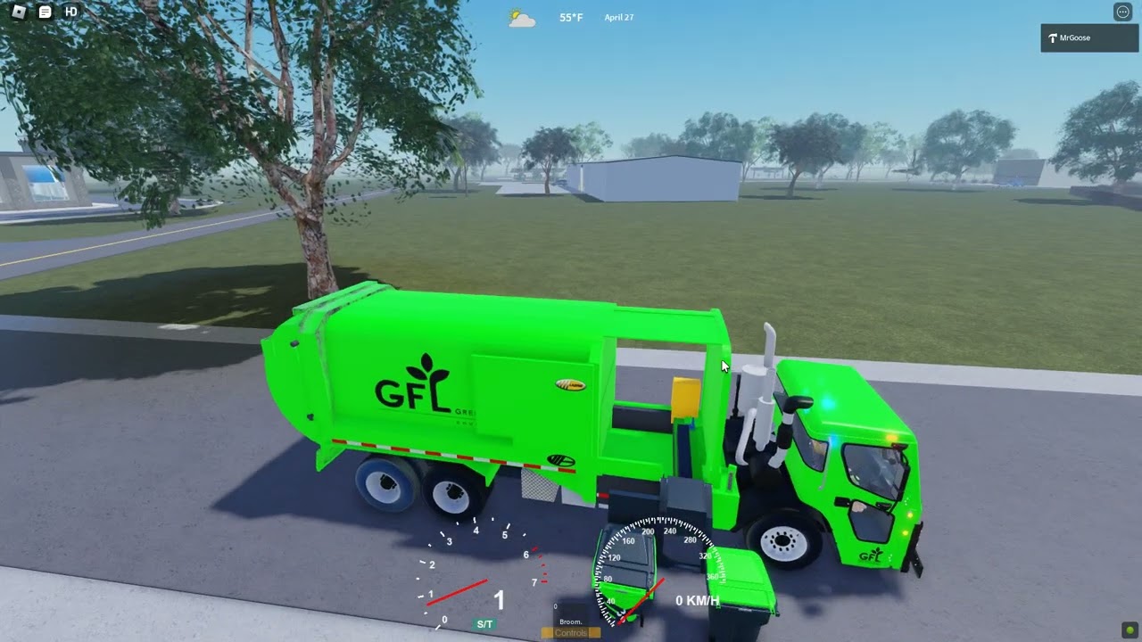 Roblox GFL Enviromental Recycle~Mack LR Labrie Expert Garbage Truck custom m/a arm  #garbagetruck
