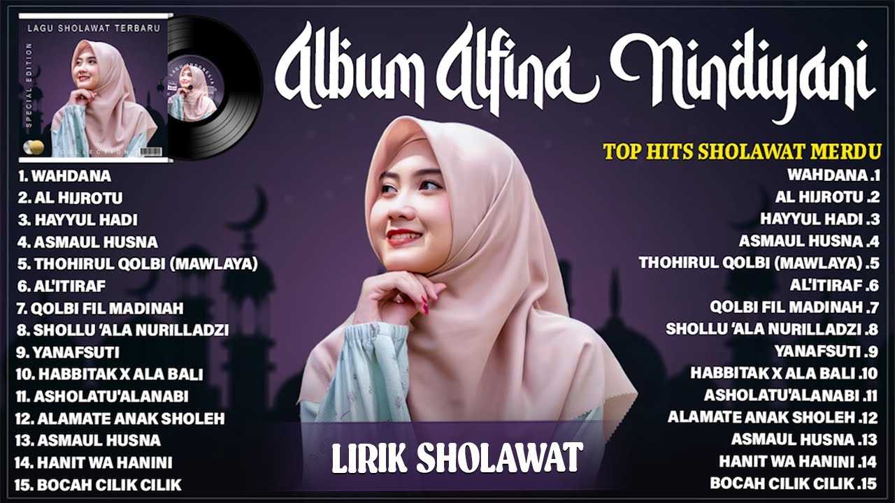 WAHDANA - ALFINA NINDIYANI FULL ALBUM LAGU SHOLAWAT TERBAIK 2025 (LIRIK) || SHOLAWAT TERBARU 2025