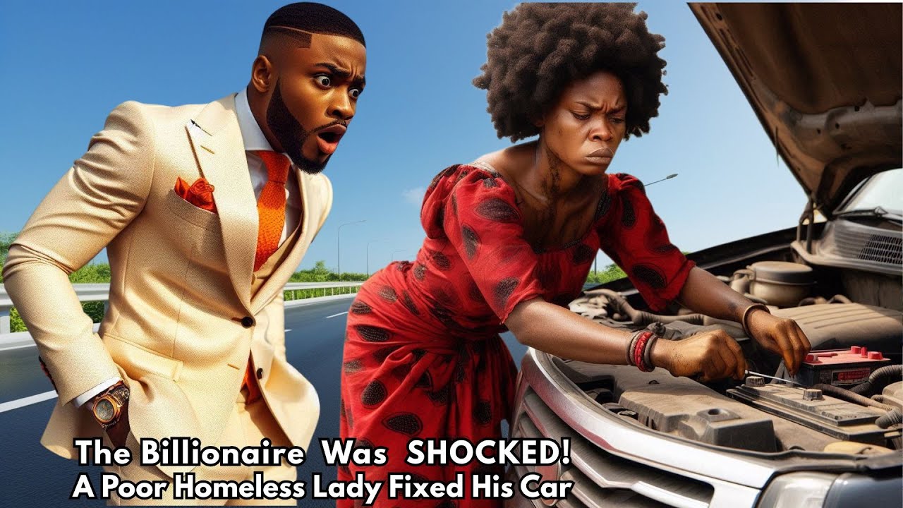 A Homeless Girl Helped a Young Billionaire to Fix His Car — He Fell in Love with Her #folktales