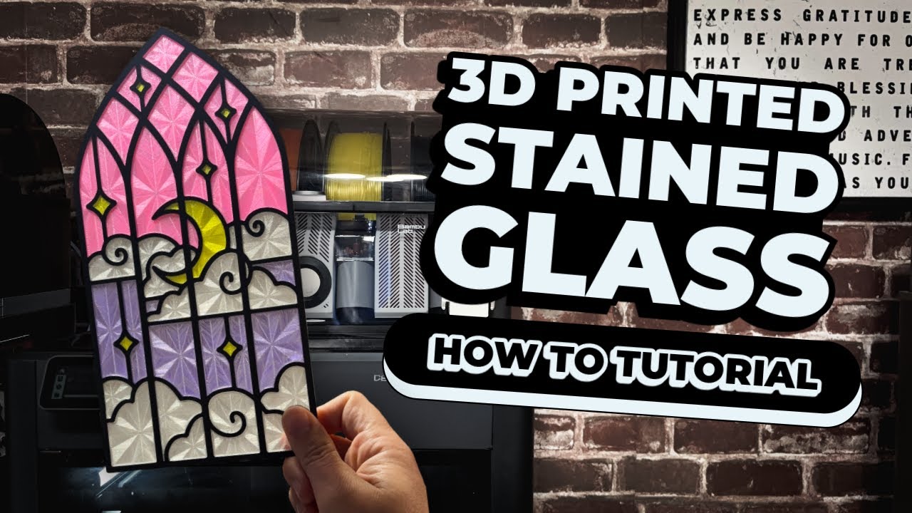 How I Made Stained Glass With My 3D Printer!